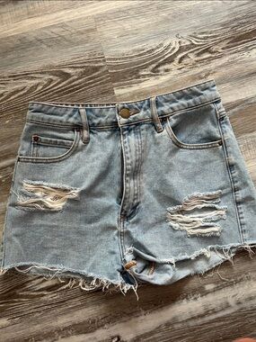 Billabong x The Salty Blonde Ripped denim shorts
